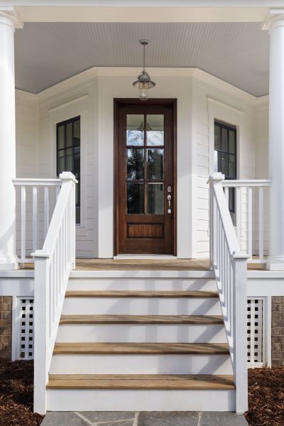 Stoop Railing Installation in Sandpoint