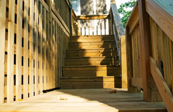 Deck Steps Replacement in Sandpoint