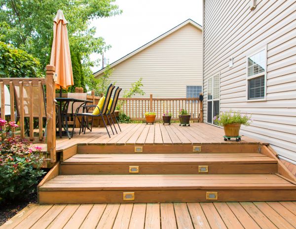 Wooden Patio Installation in Sandpoint